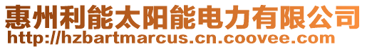 惠州利能太陽(yáng)能電力有限公司