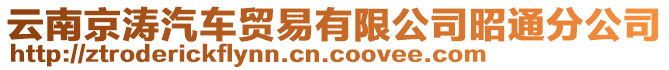 云南京濤汽車貿(mào)易有限公司昭通分公司