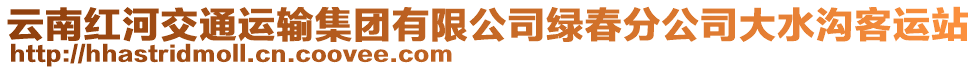 云南紅河交通運(yùn)輸集團(tuán)有限公司綠春分公司大水溝客運(yùn)站