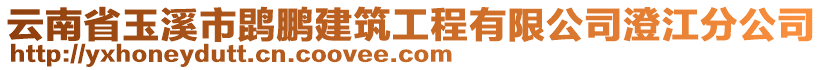 云南省玉溪市鹍鵬建筑工程有限公司澄江分公司