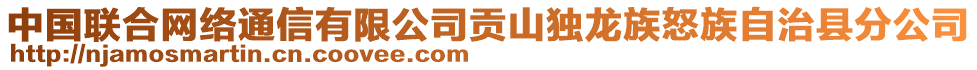 中國(guó)聯(lián)合網(wǎng)絡(luò)通信有限公司貢山獨(dú)龍族怒族自治縣分公司