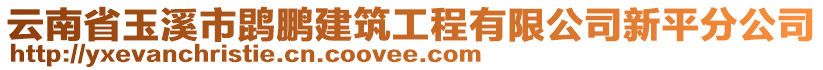 云南省玉溪市鹍鵬建筑工程有限公司新平分公司