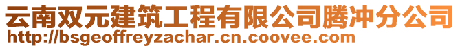 云南雙元建筑工程有限公司騰沖分公司