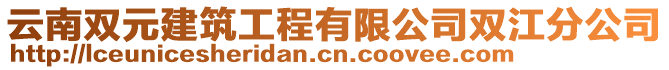 云南雙元建筑工程有限公司雙江分公司