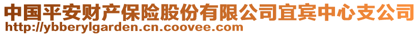 中國平安財產(chǎn)保險股份有限公司宜賓中心支公司