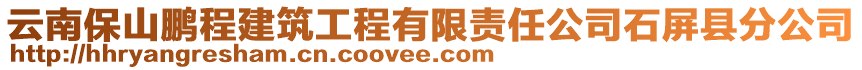 云南保山鵬程建筑工程有限責(zé)任公司石屏縣分公司