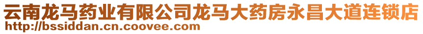 云南龍馬藥業(yè)有限公司龍馬大藥房永昌大道連鎖店