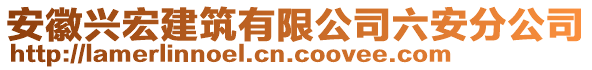 安徽興宏建筑有限公司六安分公司