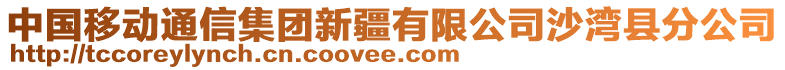 中國(guó)移動(dòng)通信集團(tuán)新疆有限公司沙灣縣分公司