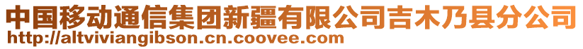 中國(guó)移動(dòng)通信集團(tuán)新疆有限公司吉木乃縣分公司