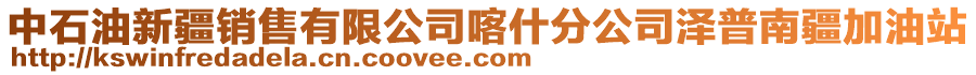 中石油新疆銷售有限公司喀什分公司澤普南疆加油站