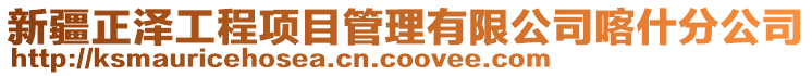 新疆正澤工程項目管理有限公司喀什分公司