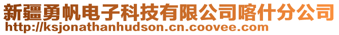 新疆勇帆電子科技有限公司喀什分公司