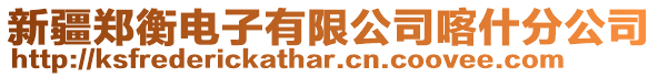 新疆鄭衡電子有限公司喀什分公司