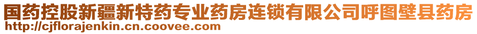 國藥控股新疆新特藥專業(yè)藥房連鎖有限公司呼圖壁縣藥房