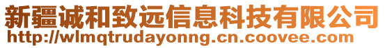 新疆誠和致遠信息科技有限公司