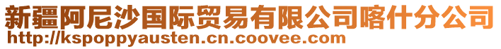 新疆阿尼沙國(guó)際貿(mào)易有限公司喀什分公司