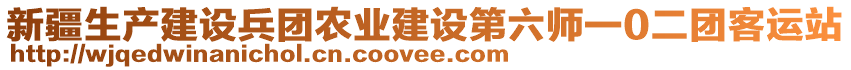 新疆生產(chǎn)建設(shè)兵團(tuán)農(nóng)業(yè)建設(shè)第六師一0二團(tuán)客運(yùn)站