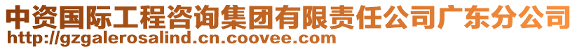 中資國際工程咨詢集團有限責任公司廣東分公司