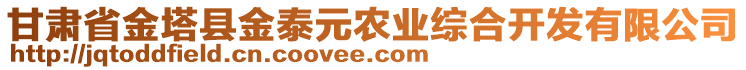 甘肃省金塔县金泰元农业综合开发有限公司