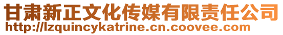 甘肅新正文化傳媒有限責(zé)任公司