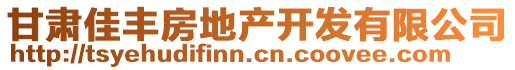 甘肅佳豐房地產(chǎn)開(kāi)發(fā)有限公司