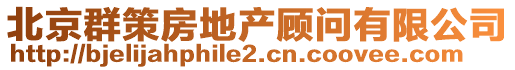 北京群策房地產(chǎn)顧問有限公司