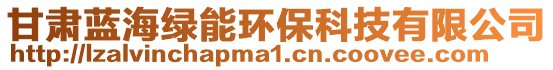 甘肅藍(lán)海綠能環(huán)保科技有限公司