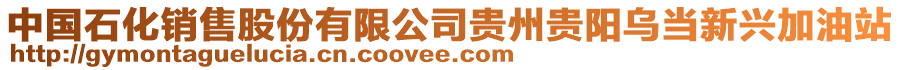 中國(guó)石化銷(xiāo)售股份有限公司貴州貴陽(yáng)烏當(dāng)新興加油站