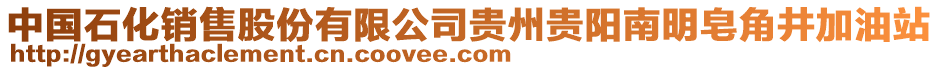 中國石化銷售股份有限公司貴州貴陽南明皂角井加油站