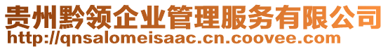 貴州黔領(lǐng)企業(yè)管理服務(wù)有限公司