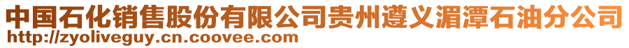 中國石化銷售股份有限公司貴州遵義湄潭石油分公司