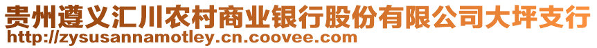 貴州遵義匯川農(nóng)村商業(yè)銀行股份有限公司大坪支行