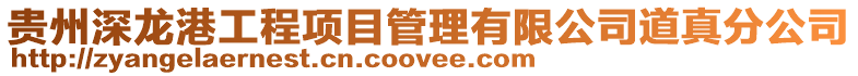 貴州深龍港工程項目管理有限公司道真分公司
