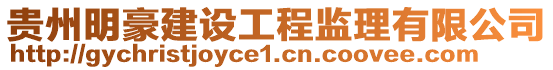 貴州明豪建設(shè)工程監(jiān)理有限公司