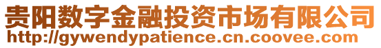 貴陽(yáng)數(shù)字金融投資市場(chǎng)有限公司
