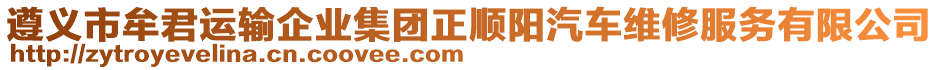 遵義市牟君運(yùn)輸企業(yè)集團(tuán)正順陽(yáng)汽車維修服務(wù)有限公司