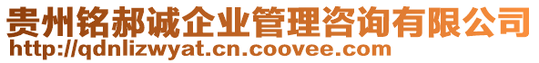 貴州銘郝誠企業(yè)管理咨詢有限公司