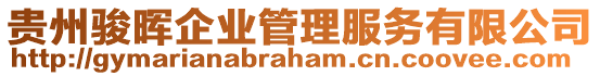 貴州駿暉企業(yè)管理服務(wù)有限公司