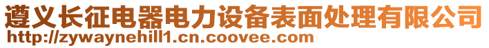 遵義長征電器電力設備表面處理有限公司