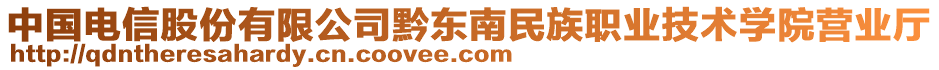 中國(guó)電信股份有限公司黔東南民族職業(yè)技術(shù)學(xué)院營(yíng)業(yè)廳