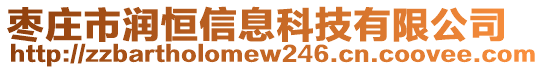 棗莊市潤恒信息科技有限公司