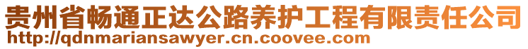 貴州省暢通正達公路養護工程有限責任公司