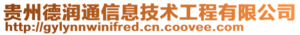 貴州德潤通信息技術(shù)工程有限公司