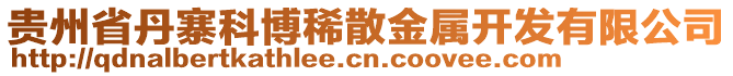 貴州省丹寨科博稀散金屬開發有限公司