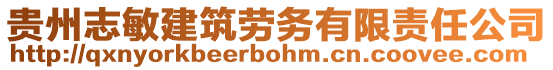 貴州志敏建筑勞務(wù)有限責任公司