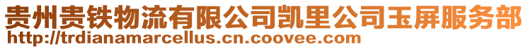 貴州貴鐵物流有限公司凱里公司玉屏服務部