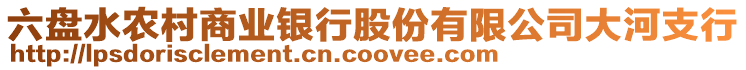 六盤水農(nóng)村商業(yè)銀行股份有限公司大河支行