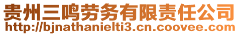 貴州三鳴勞務有限責任公司