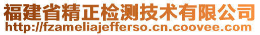 福建省精正檢測(cè)技術(shù)有限公司